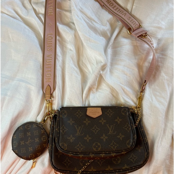 LOUIS VUITTON MULTI POCHETTE ACCESSOIRES LIGHT PINK - Picture 1 of 7